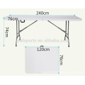 Plain White Dining Tables Camping Bankett Tisch Kunststoff einfach Klapptisch